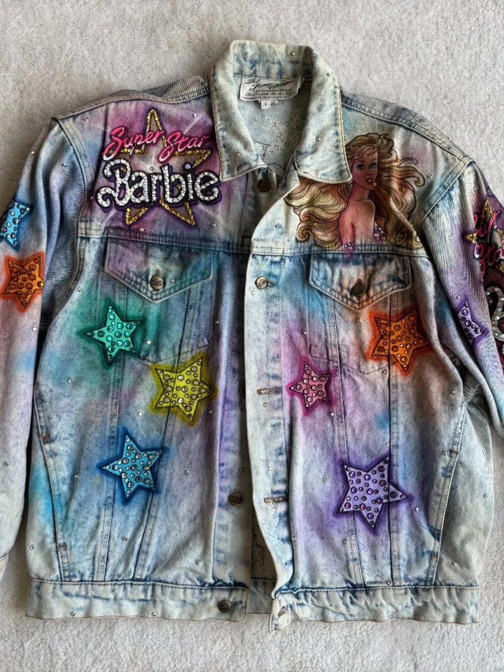 Vintage Barbie Denim Jacket Tony Alamo Size L